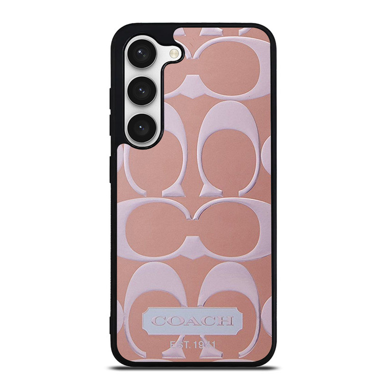 COACH NEW YORK PINK PATTERN Samsung Galaxy S23 Case Cover