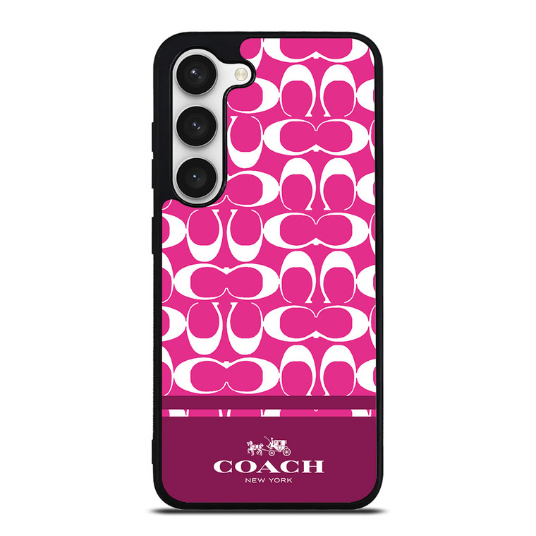 COACH PINK NEW YORK Samsung Galaxy S23 Case Cover