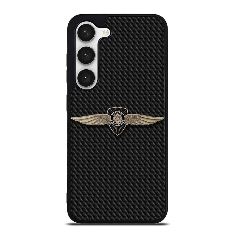 DODGE CAR BROTHERS BAGDE CARBON Samsung Galaxy S23 Case Cover