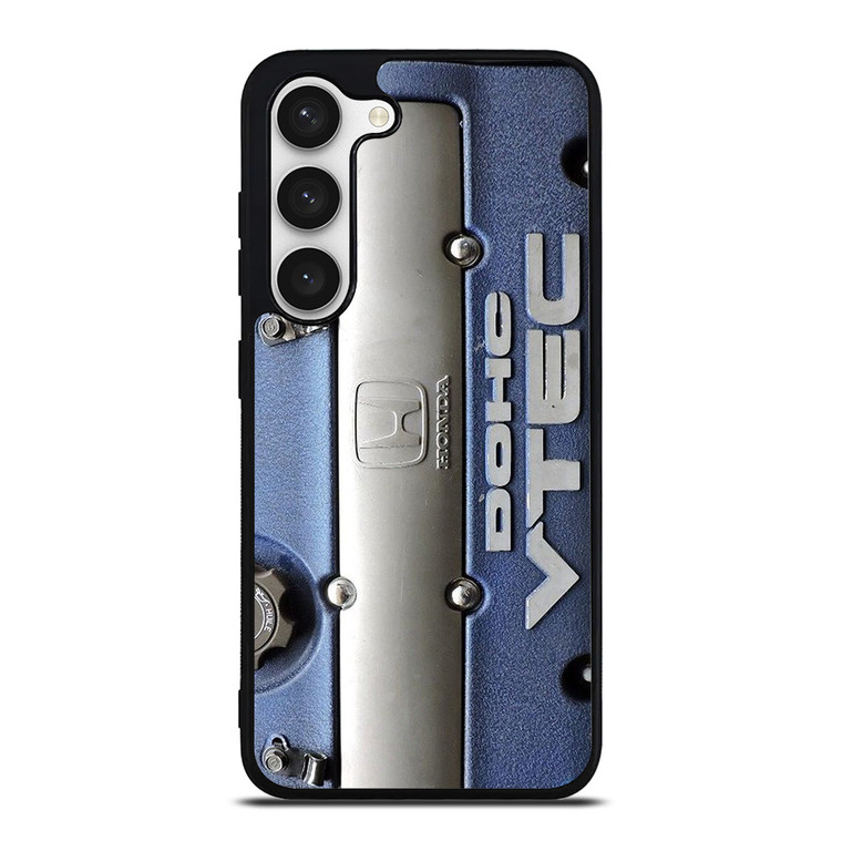 DOHC VTEC HONDA ENGINE BLUE Samsung Galaxy S23 Case Cover