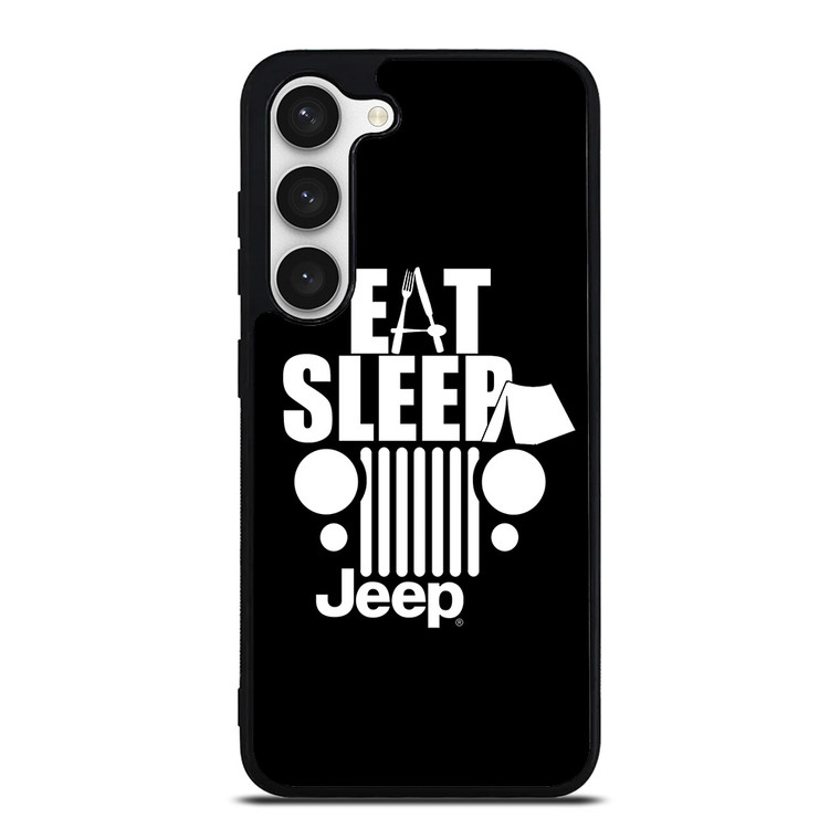 EAT SLEEP JEEP ART Samsung Galaxy S23 Case Cover
