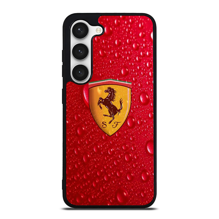 FERRARI DROP WATER RED Samsung Galaxy S23 Case Cover