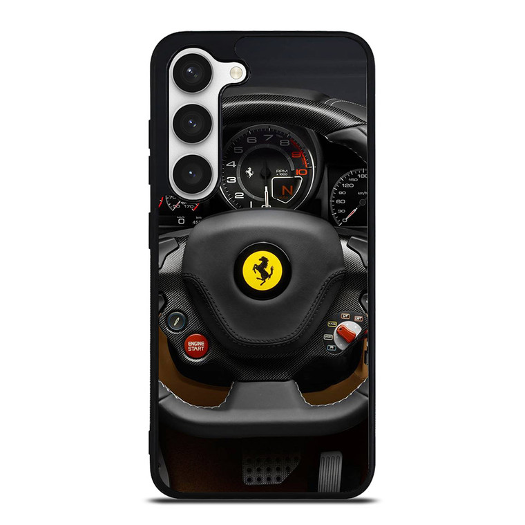 FERRARI STEERING WHEEL Samsung Galaxy S23 Case Cover