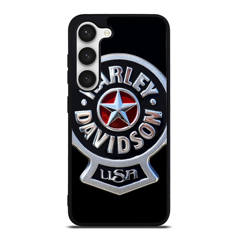 HARLEY DAVIDSON USA METAL EMBLEM Samsung Galaxy S23 Case Cover