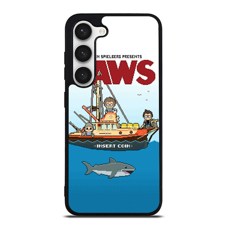 JAWS LOGO 8 BIT Samsung Galaxy S23 Case Cover