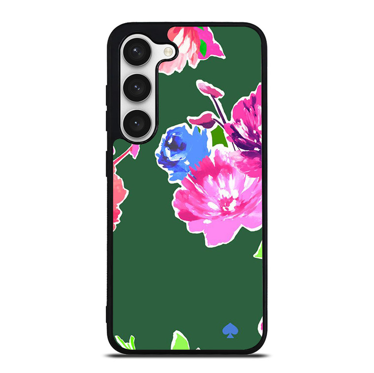 KATE SPADE NEW YORK GREEN FLORAL Samsung Galaxy S23 Case Cover KATE SPADE NEW YORK GREEN FLORAL Samsung Galaxy S23 Case Cover