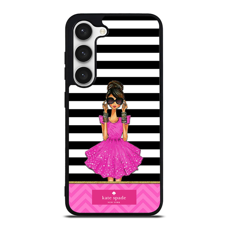 KATE SPADE PINK GIRLS Samsung Galaxy S23 Case Cover KATE SPADE PINK GIRLS Samsung Galaxy S23 Case Cover