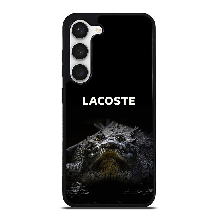 LACOSTE CROCODILE BLACK Samsung Galaxy S23 Case Cover