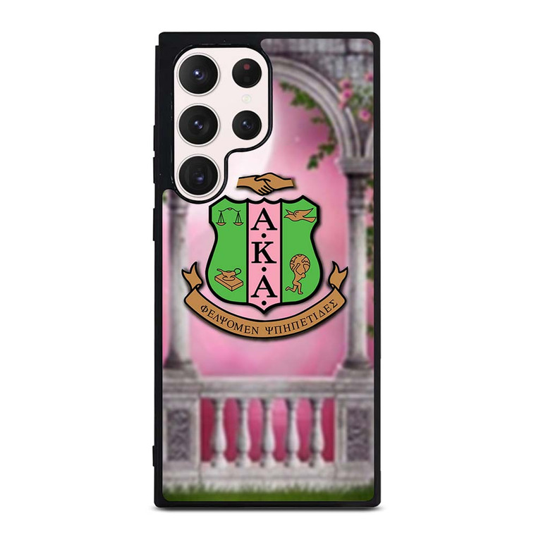 AKA PINK AND GREEN LOGO Samsung Galaxy S23 Ultra Case Cover AKA PINK AND GREEN LOGO Samsung Galaxy S23 Ultra Case Cover