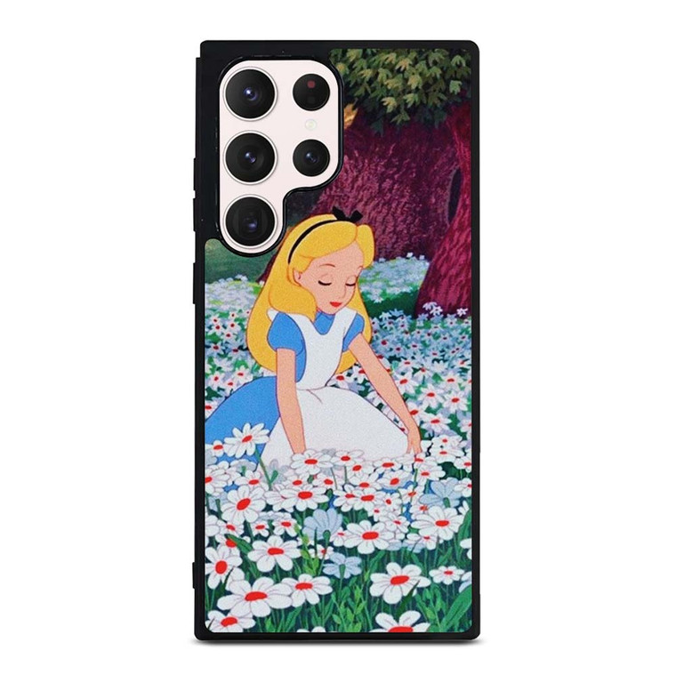 ALICE IN WONDERLAND FLOWER Samsung Galaxy S23 Ultra Case Cover ALICE IN WONDERLAND FLOWER Samsung Galaxy S23 Ultra Case Cover