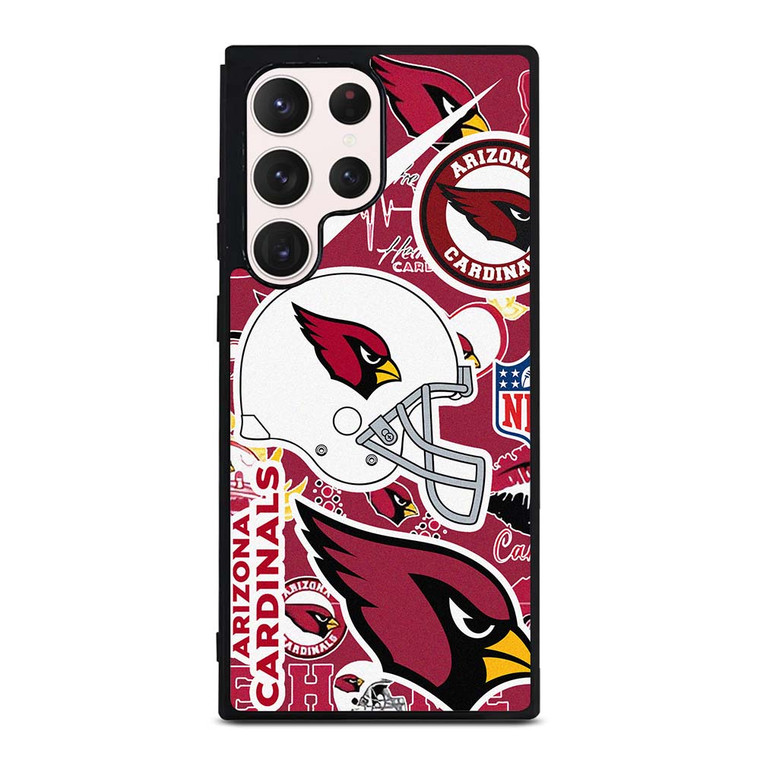 ARIZONA CARDINALS NFL STICKER BOMB Samsung Galaxy S23 Ultra Case Cover