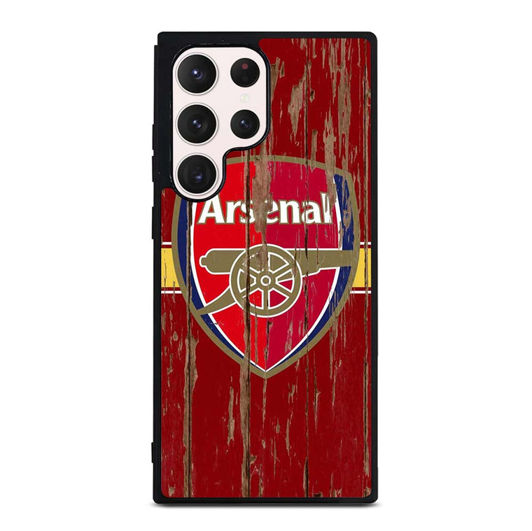 ARSENAL FC WOODEN LOGO Samsung Galaxy S23 Ultra Case Cover