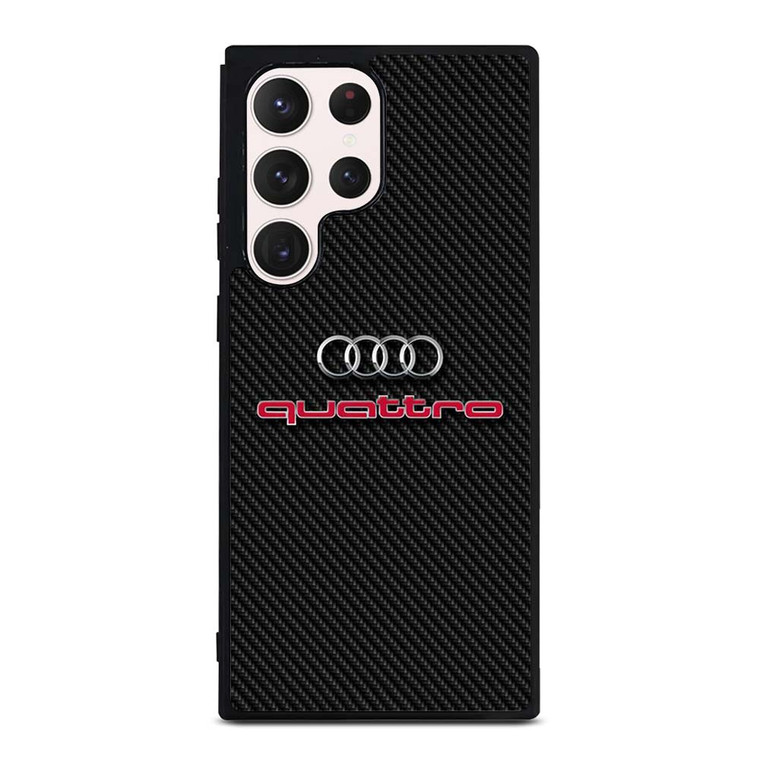 AUDI QUATTRO CARBON LOGO Samsung Galaxy S23 Ultra Case Cover