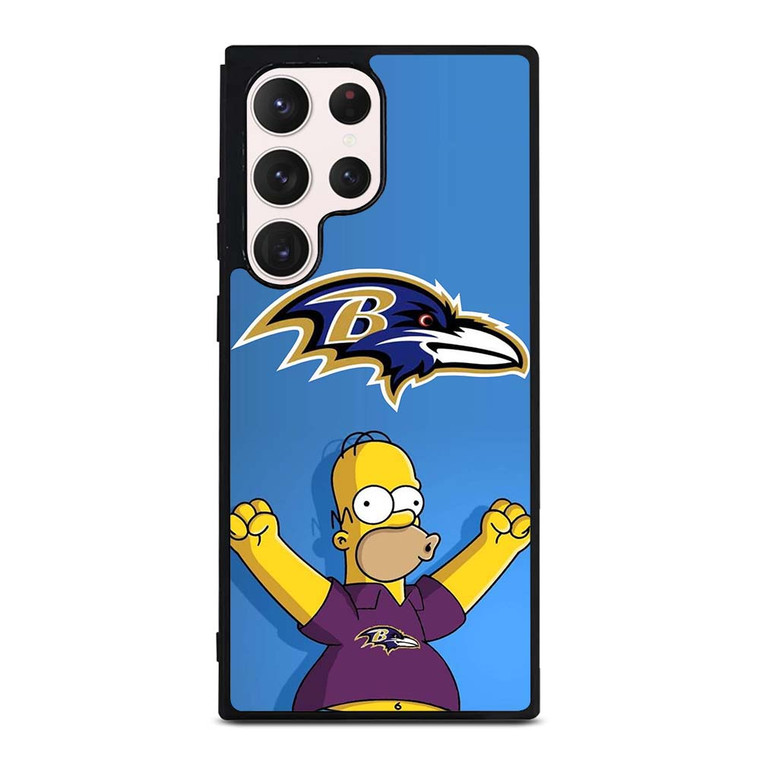 BALTIMORE RAVENS THE SIMPSON Samsung Galaxy S23 Ultra Case Cover