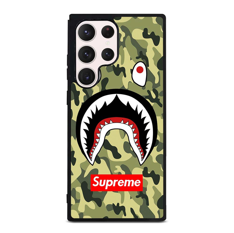 BAPE BATHING CAMO SHARK SUPREME Samsung Galaxy S23 Ultra Case Cover BAPE BATHING CAMO SHARK SUPREME Samsung Galaxy S23 Ultra Case Cover