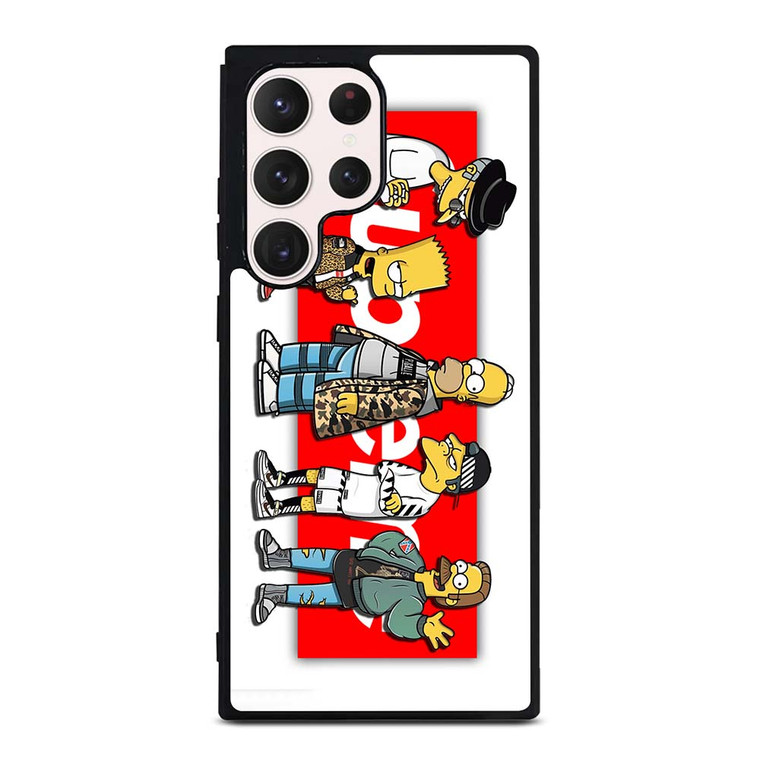 BART SIMPSON X SUPREME LOGO Samsung Galaxy S23 Ultra Case Cover