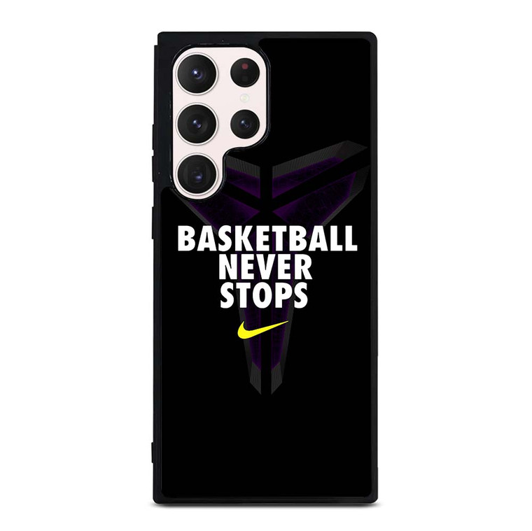 BASKETBALL NEVER STOPS BLACK MAMBA Samsung Galaxy S23 Ultra Case Cover