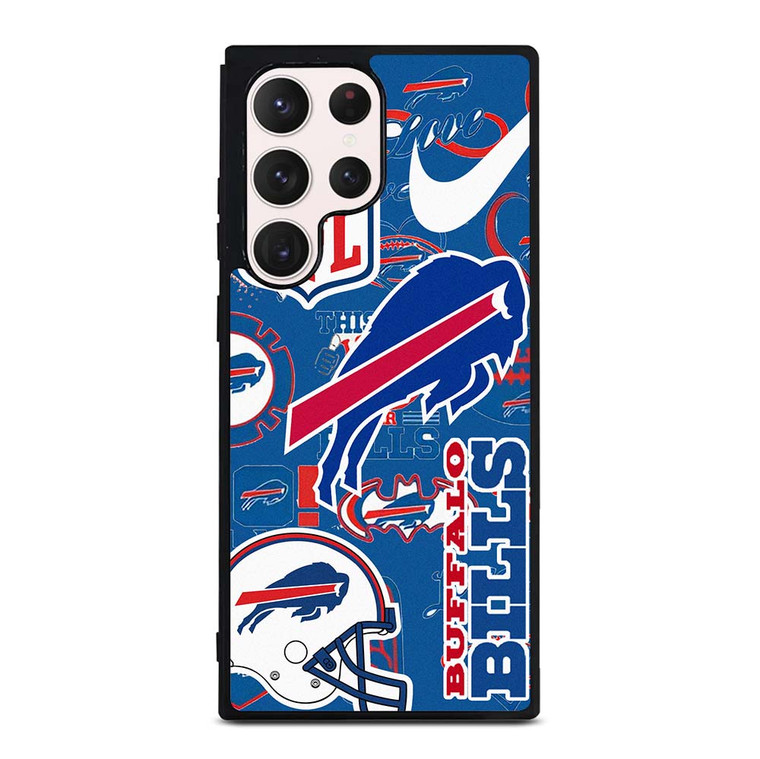 BUFFALO BILLS NFL STICKER BOMB Samsung Galaxy S23 Ultra Case Cover