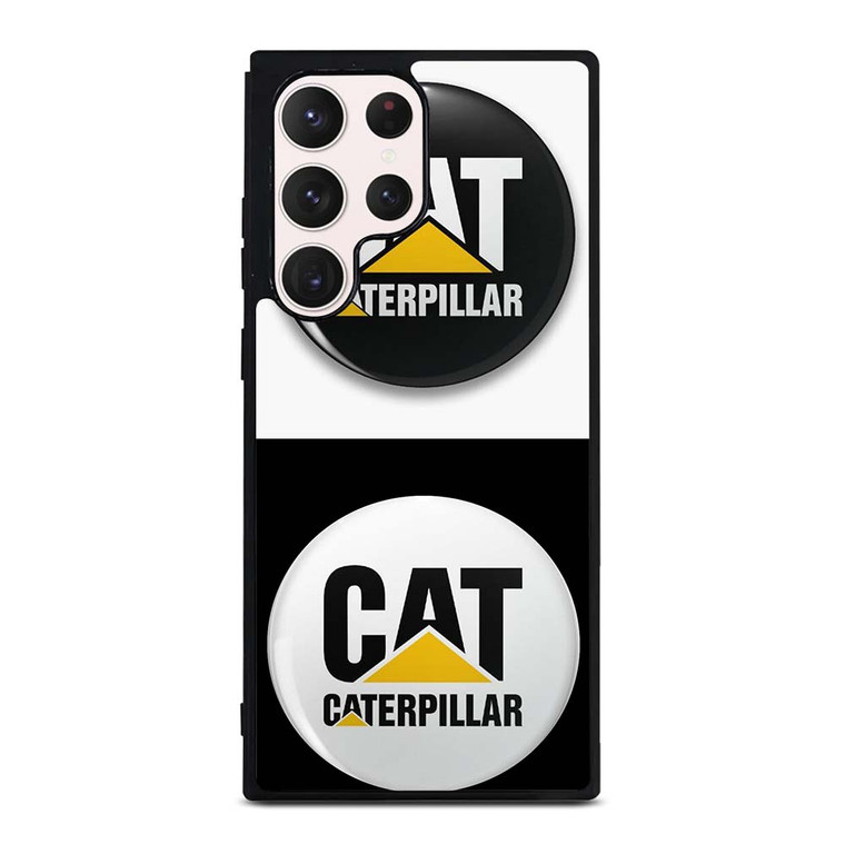 CAT CATERPILLAR WHITE BLACK Samsung Galaxy S23 Ultra Case Cover