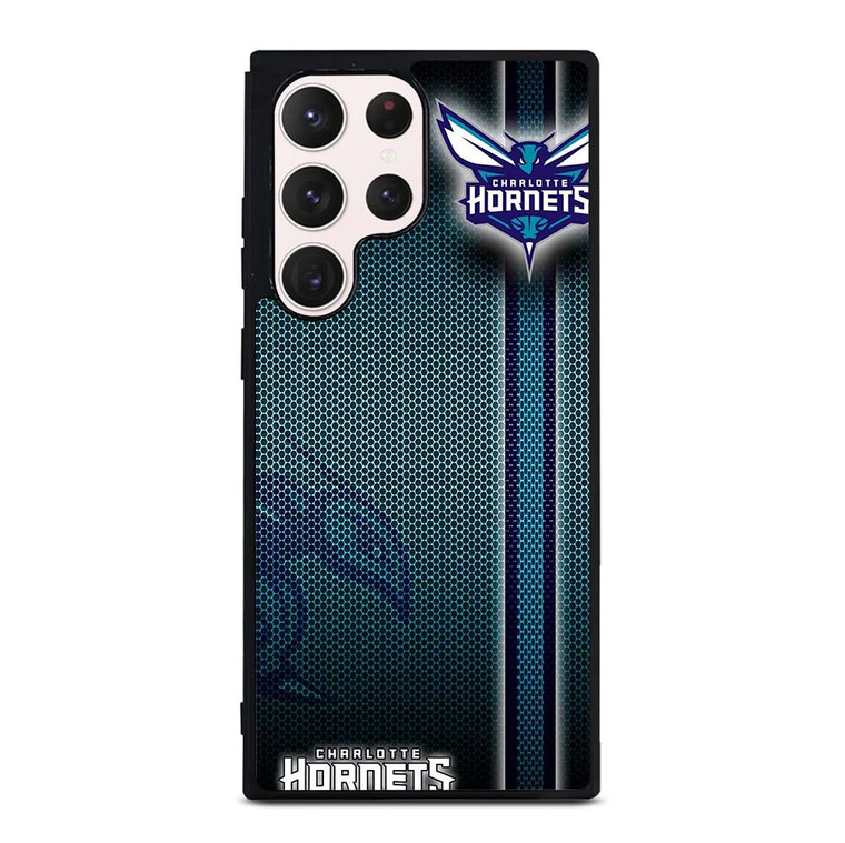 CHARLOTTE HORNETS METAL LOGO Samsung Galaxy S23 Ultra Case Cover