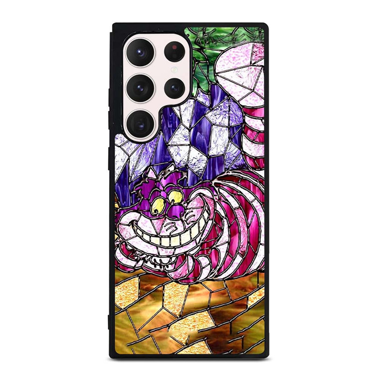 CHESHIRE CAT STAINED GLASS Samsung Galaxy S23 Ultra Case Cover