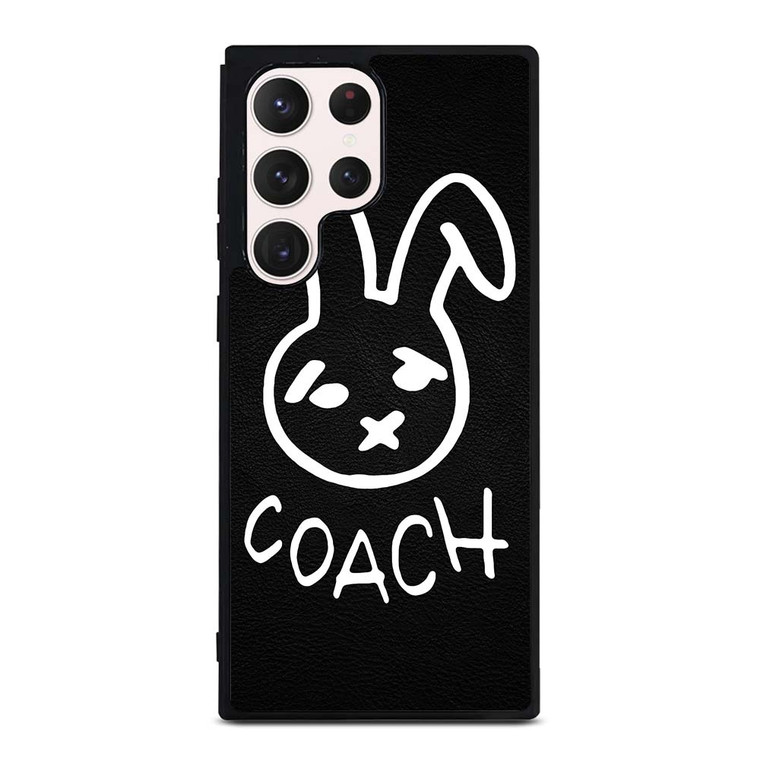 COACH NEW YORK RABBIT LEATHER Samsung Galaxy S23 Ultra Case Cover