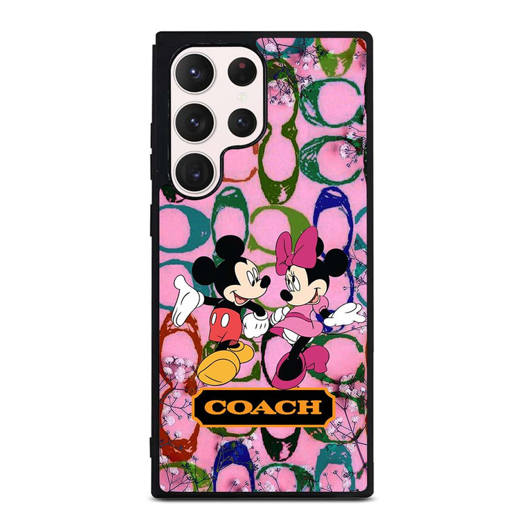 COACH PINK MICKEY MINNIE Samsung Galaxy S23 Ultra Case Cover