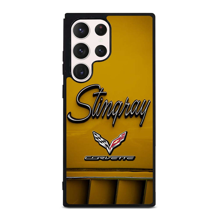 CORVETTE STINGRAY LOGO YELLOW Samsung Galaxy S23 Ultra Case Cover
