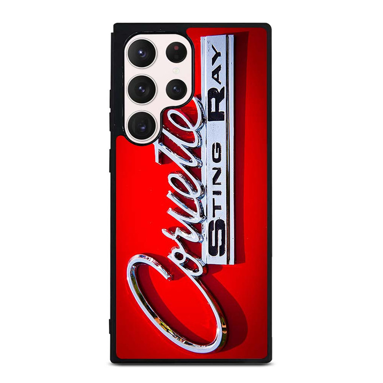 CORVETTE STINGRAY RED EMBLEM Samsung Galaxy S23 Ultra Case Cover