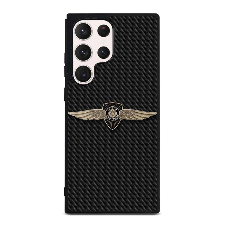 DODGE CAR BROTHERS BAGDE CARBON Samsung Galaxy S23 Ultra Case Cover