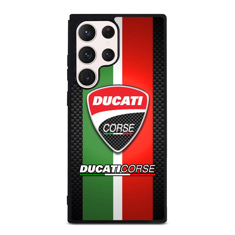 DUCATI CORSE CARBON LOGO Samsung Galaxy S23 Ultra Case Cover