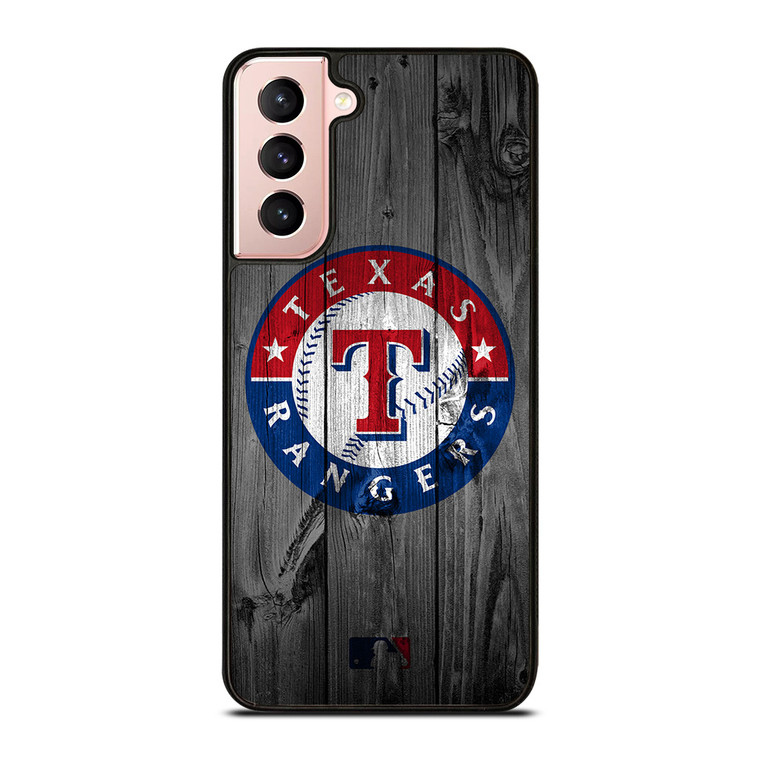 TEXAS RANGERS BASEBALL MLB WOOD LOGO Samsung Galaxy S21 Case Cover