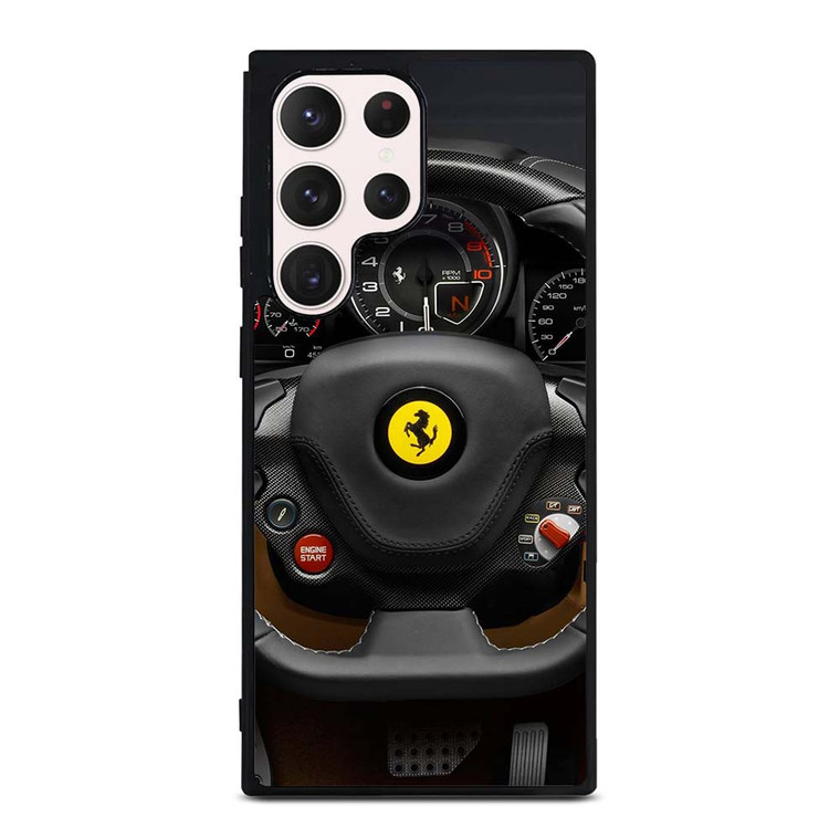 FERRARI STEERING WHEEL Samsung Galaxy S23 Ultra Case Cover