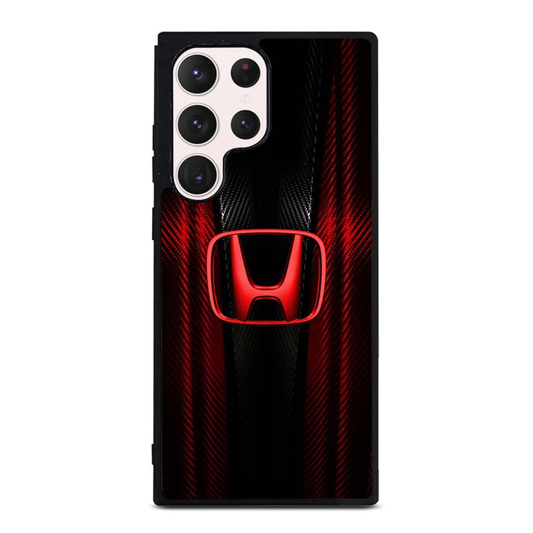 HONDA LOGO RED CARBON Samsung Galaxy S23 Ultra Case Cover