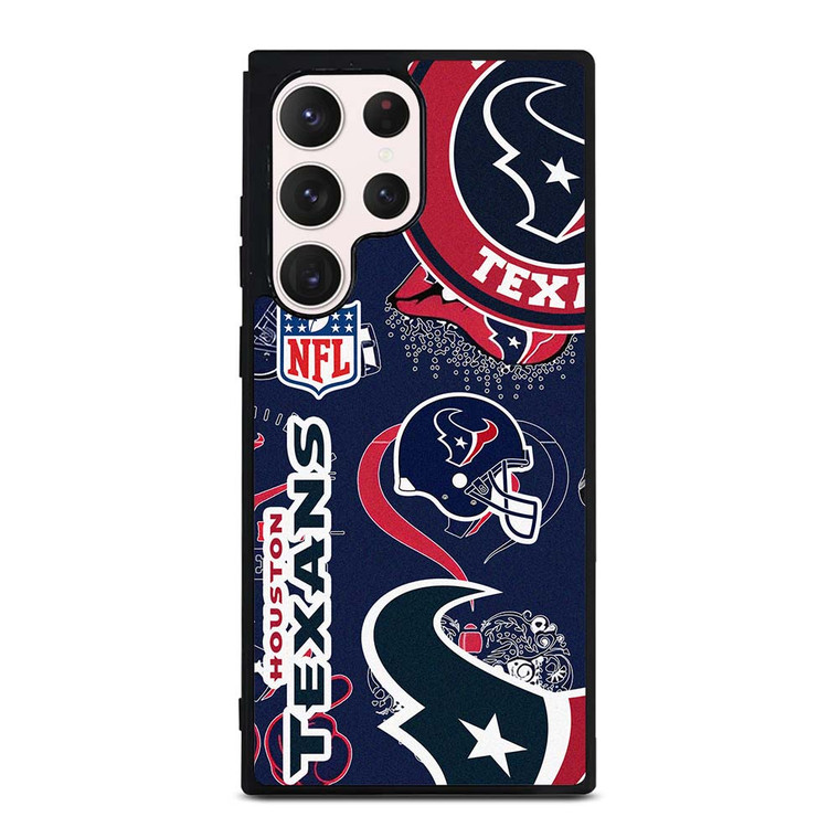 HOUSTON TEXANS NFL STICKER BOMB Samsung Galaxy S23 Ultra Case Cover