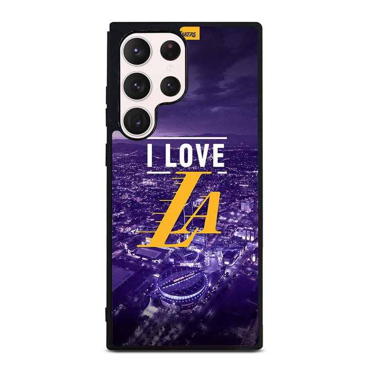 I LOVE LA LAKERS NBA LOGO Samsung Galaxy S23 Ultra Case Cover
