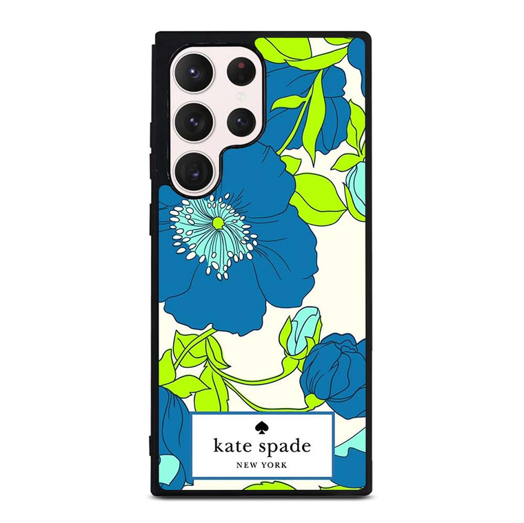 KATE SPADE BLUE FLORAL Samsung Galaxy S23 Ultra Case Cover