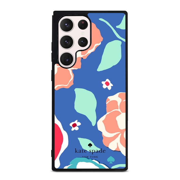 KATE SPADE NEW YORK BLUE FLORAL Samsung Galaxy S23 Ultra Case Cover