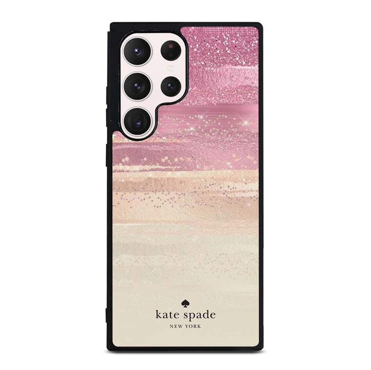 KATE SPADE NEW YORK ROSE GOLD GLITTER Samsung Galaxy S23 Ultra Case Cover KATE SPADE NEW YORK ROSE GOLD GLITTER Samsung Galaxy S23 Ultra Case Cover