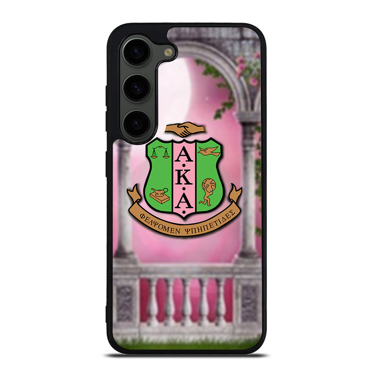 AKA PINK AND GREEN LOGO Samsung Galaxy S23 Plus Case Cover
