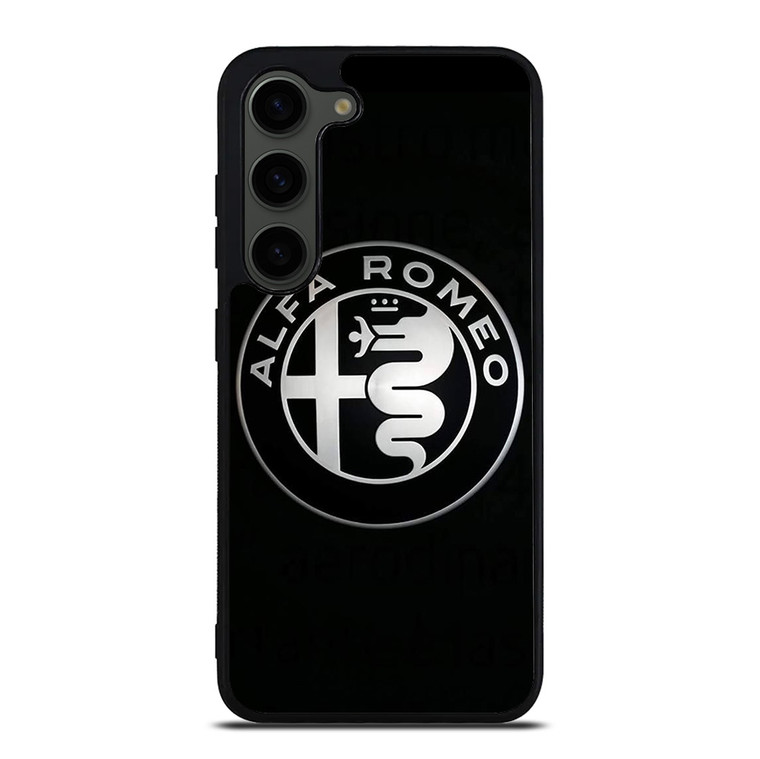 ALFA ROMEO METAL BLACK Samsung Galaxy S23 Plus Case Cover ALFA ROMEO METAL BLACK Samsung Galaxy S23 Plus Case Cover