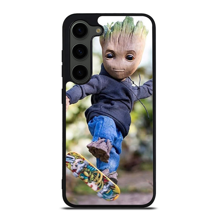BABY GROOT SKATEBOARD Samsung Galaxy S23 Plus Case Cover