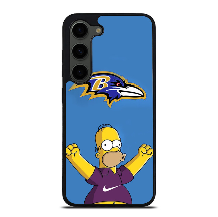 BALTIMORE RAVENS NIKE THE SIMPSONS Samsung Galaxy S23 Plus Case Cover