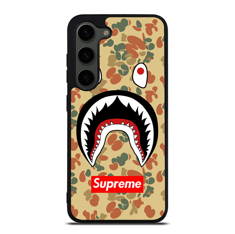 BAPE CAMO SHARK SUPREME Samsung Galaxy S23 Plus Case Cover