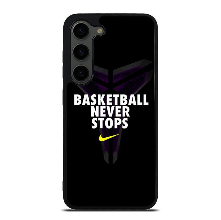 BASKETBALL NEVER STOPS BLACK MAMBA Samsung Galaxy S23 Plus Case Cover
