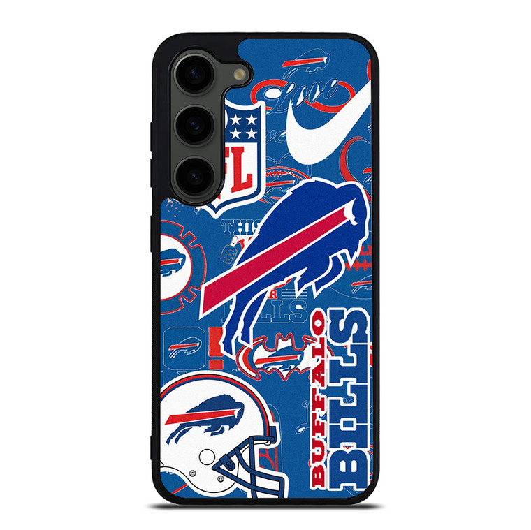 BUFFALO BILLS NFL STICKER BOMB Samsung Galaxy S23 Plus Case Cover