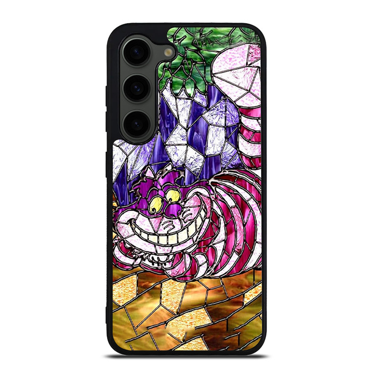 CHESHIRE CAT STAINED GLASS Samsung Galaxy S23 Plus Case Cover