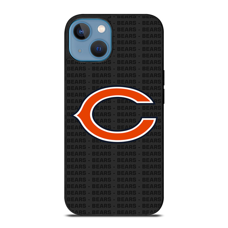 CHICAGO BEARS FOOTBALL TEXT iPhone 13 Case Cover