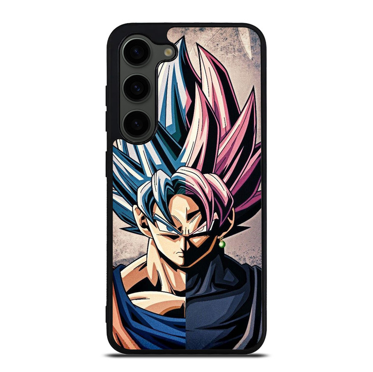 DRAGON BALL GOKU AND BLACK GOKU FACE Samsung Galaxy S23 Plus Case Cover