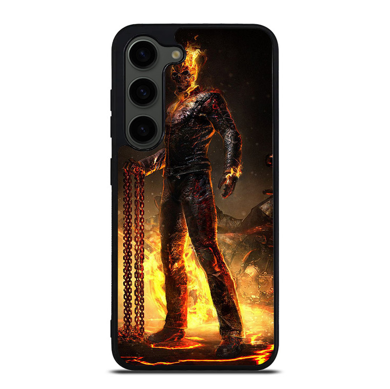 GHOST RIDER CHAIN FIRE Samsung Galaxy S23 Plus Case Cover GHOST RIDER CHAIN FIRE Samsung Galaxy S23 Plus Case Cover